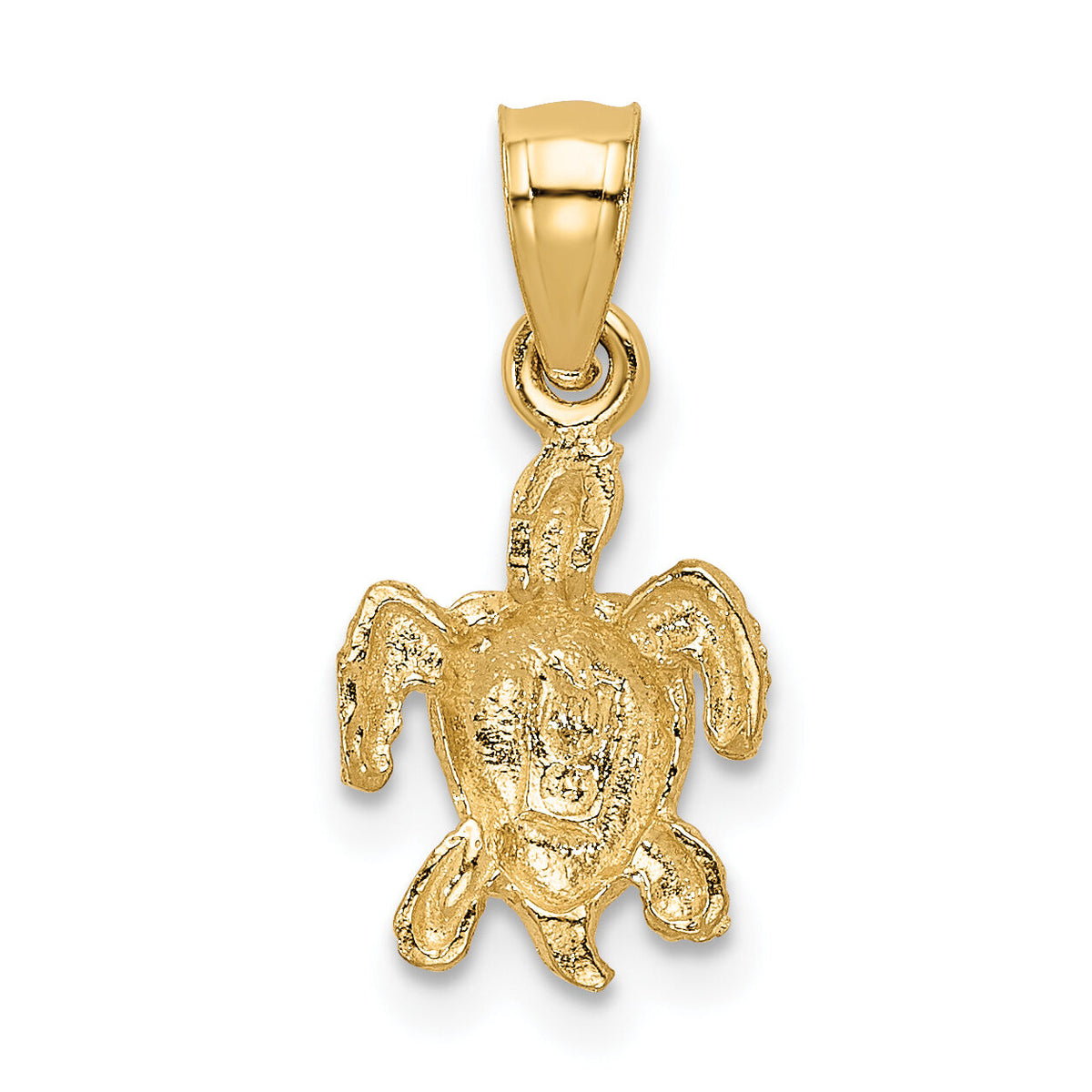 14K Turtle Pendant-K3297