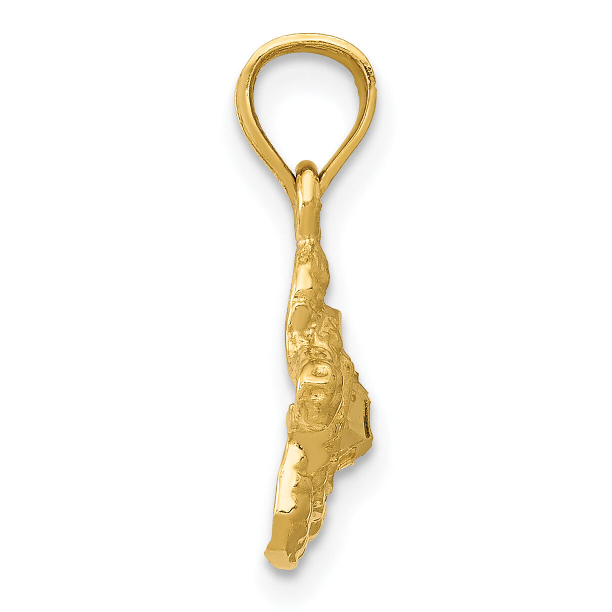 14K Turtle Pendant-K3298