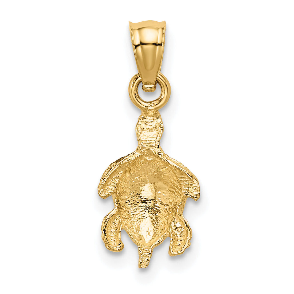 14K Turtle Pendant-K3299