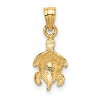 14K Turtle Pendant-K3299