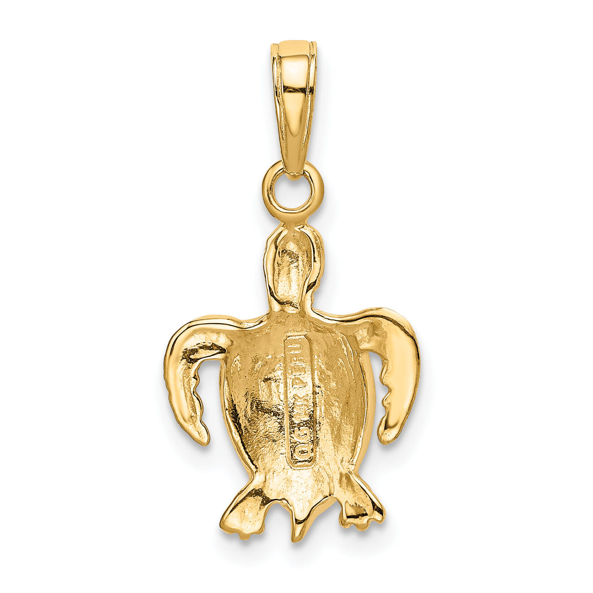 14k Sea Turtle Pendant-K3309