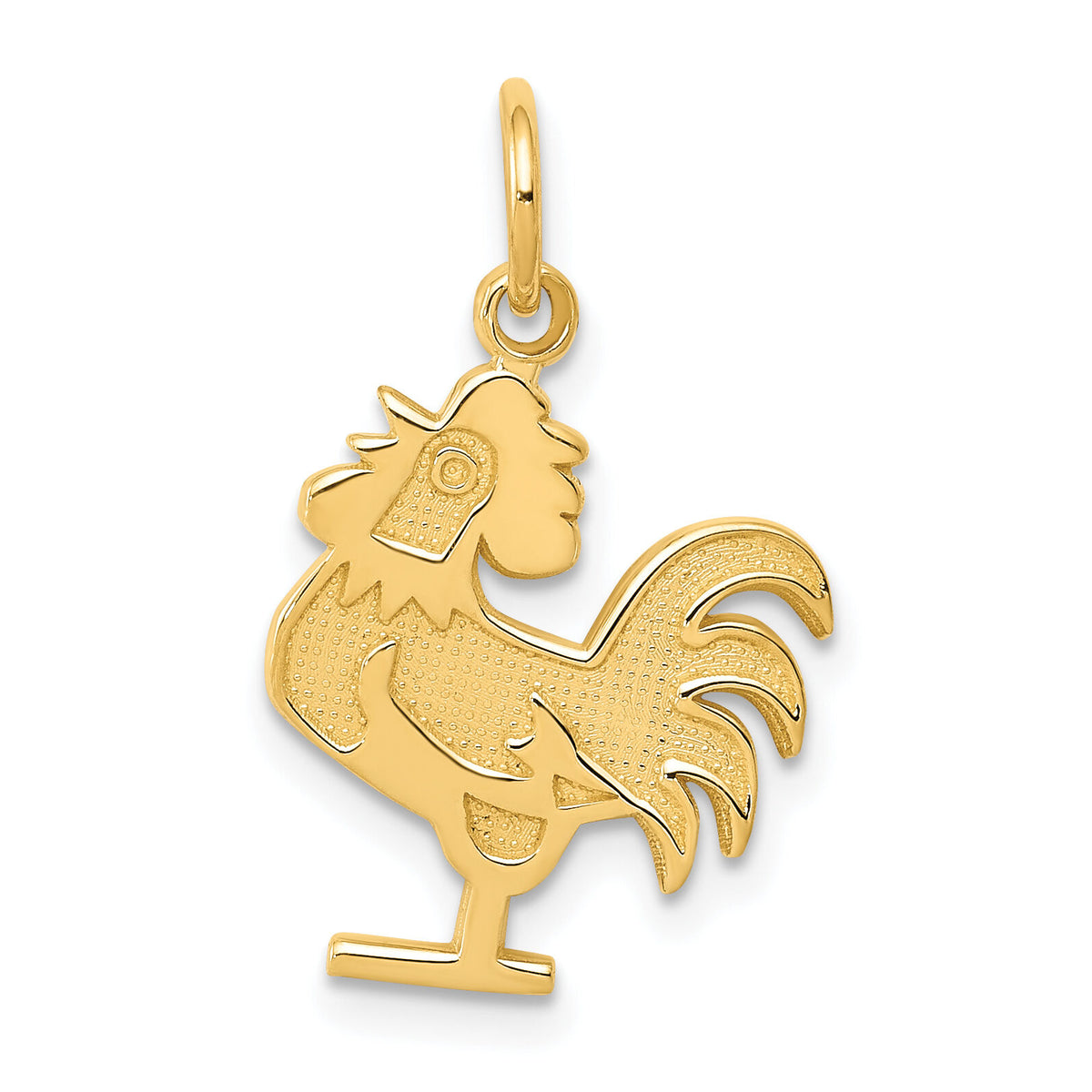 14k Rooster Charm-K3323