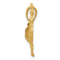14k Rooster Pendant-K3324