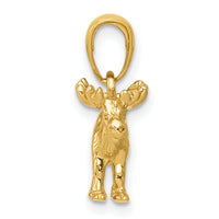 14k 3-D Moose Pendant-K3327