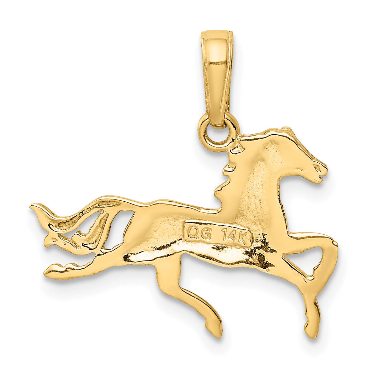 14k Horse Pendant-K3338