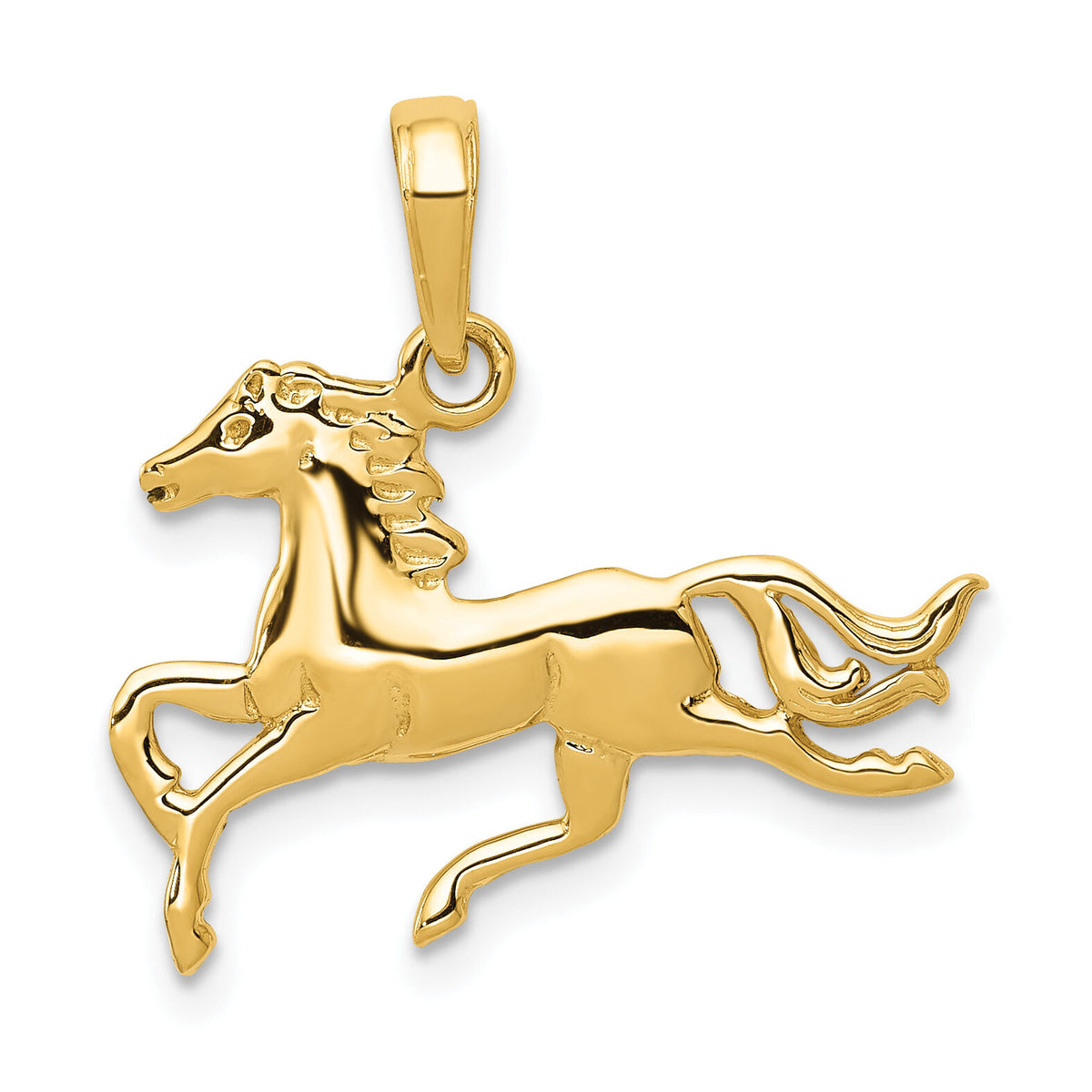 14k Horse Pendant-K3338