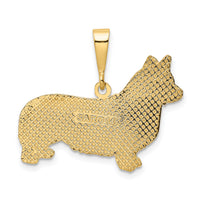 14k Welsh Corgi Pendant-K3356
