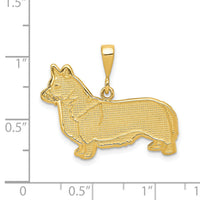 14k Welsh Corgi Pendant-K3356