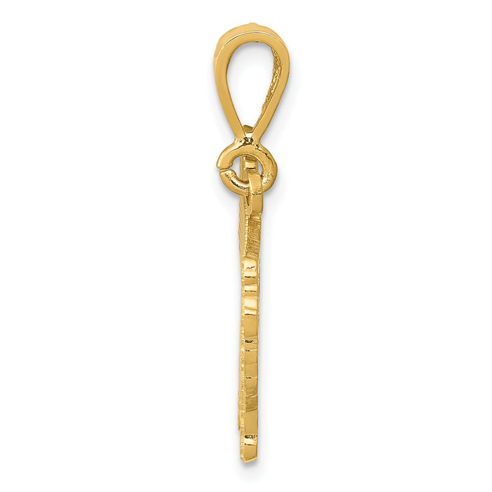14k Persian Cat Pendant-K3369