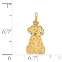 14k Puppy Charm-K3385