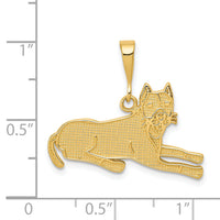 14k Pit Bull Pendant-K3394