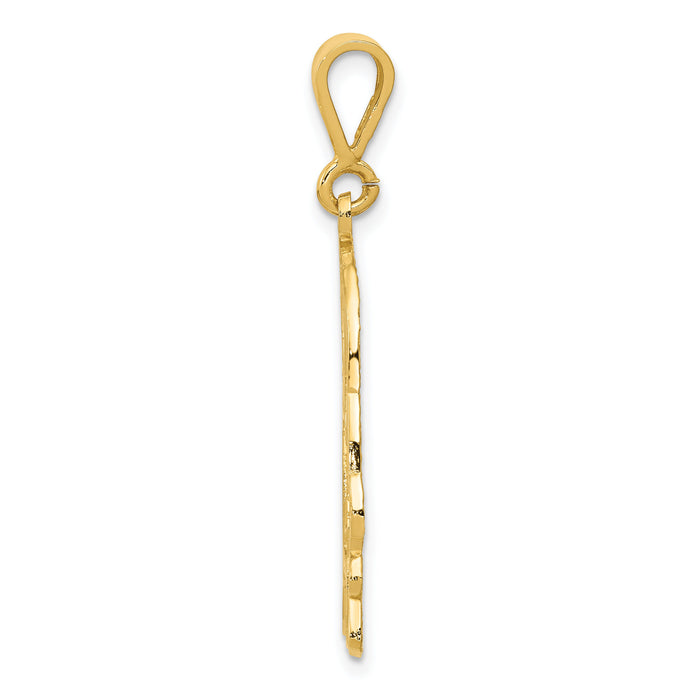 14k Beagle Pendant-K3397