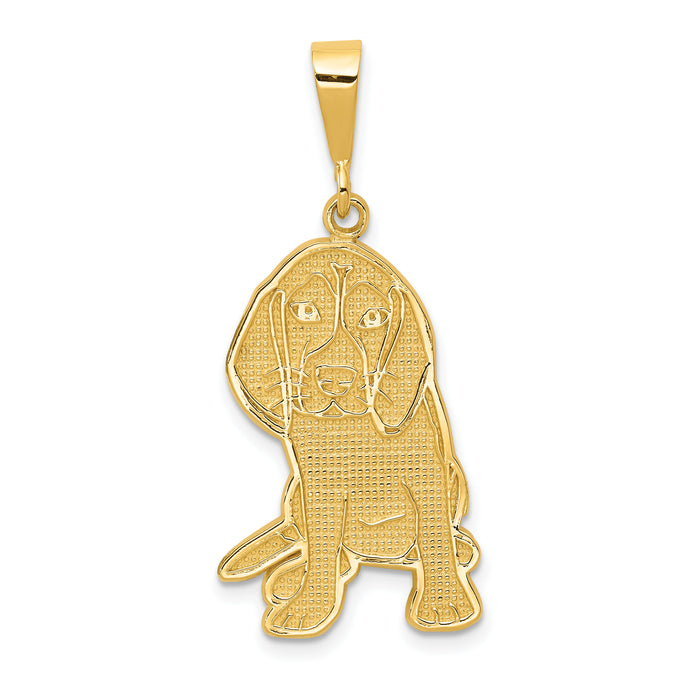 14k Beagle Pendant-K3397