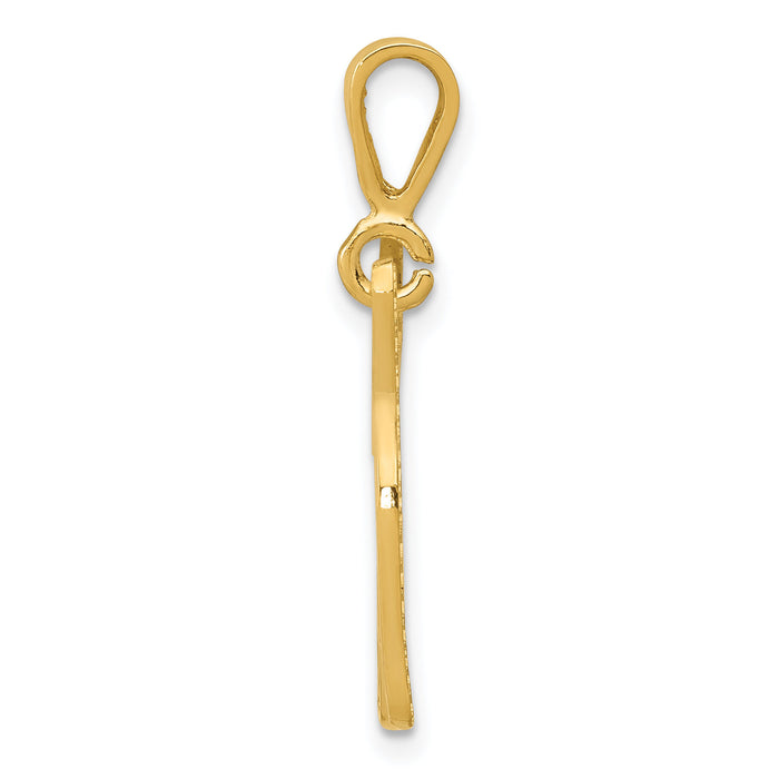 14k Jack Russell Terrier Dog Pendant-K3399