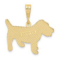 14k Jack Russell Terrier Dog Pendant-K3399