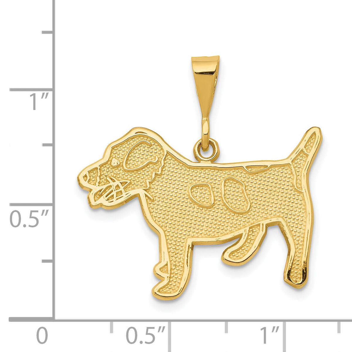 14k Jack Russell Terrier Dog Pendant-K3399