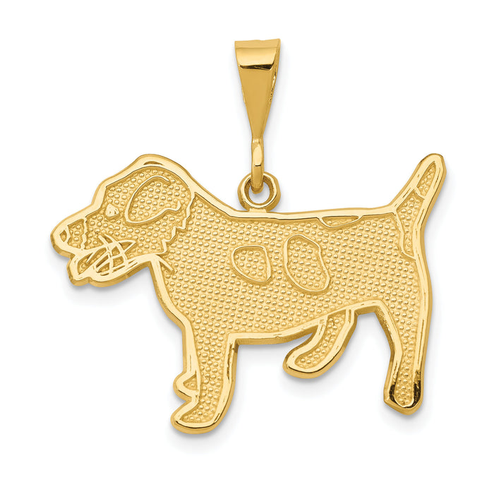 14k Jack Russell Terrier Dog Pendant-K3399