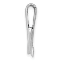 14k White Gold Whale Tail Slide-K340