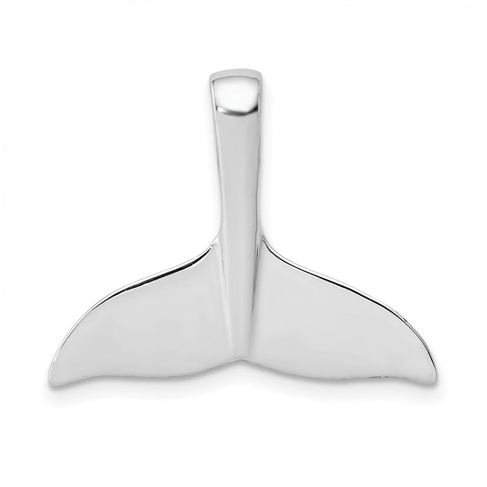 14k White Gold Whale Tail Slide-K340