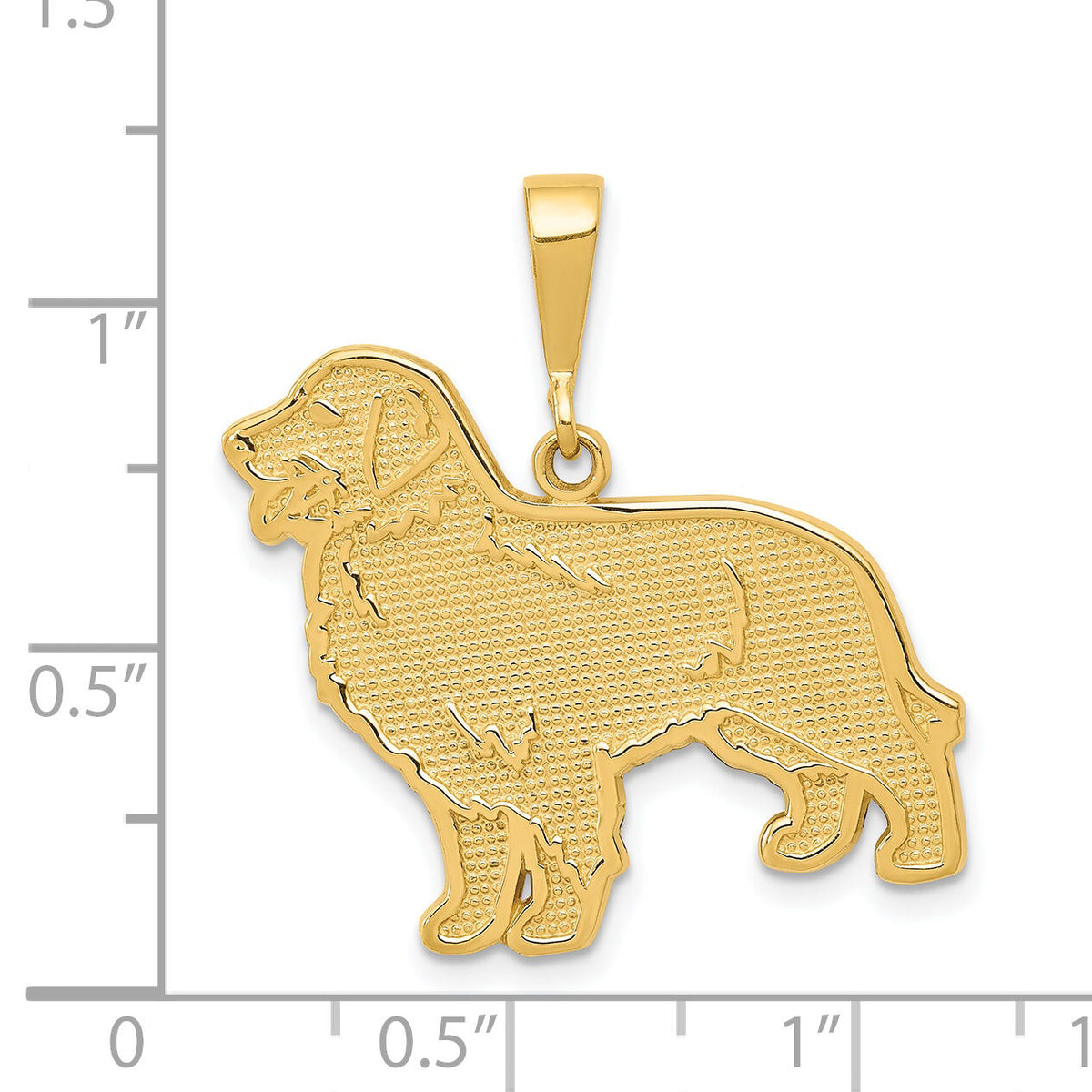 14k Golden Retriever Pendant-K3401