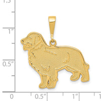 14k Golden Retriever Pendant-K3401