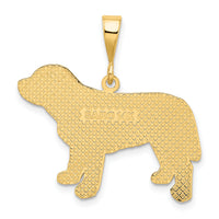 14k Labrador Dog Pendant-K3409