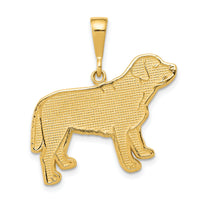 14k Labrador Dog Pendant-K3409