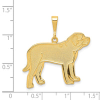 14k Mastiff Pendant-K3415