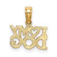 14k I HEART MY DOG Charm-K3423