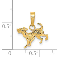 14k Dog Pendant-K3424