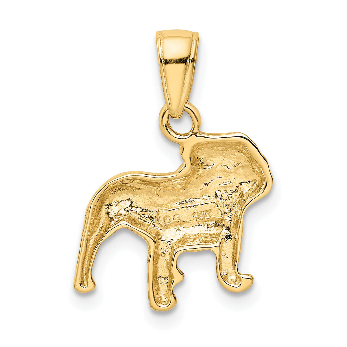 14k Bulldog Pendant-K3426