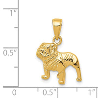 14k Bulldog Pendant-K3426