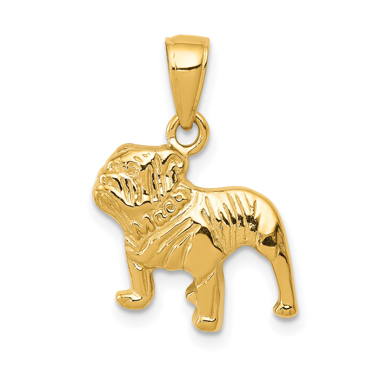14k Bulldog Pendant-K3426