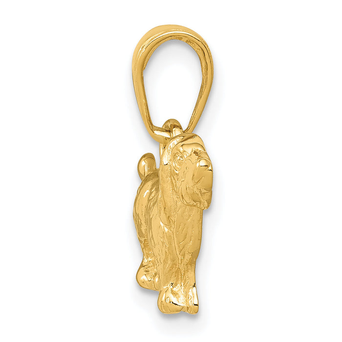 14k Cocker Spaniel Dog Pendant-K3427