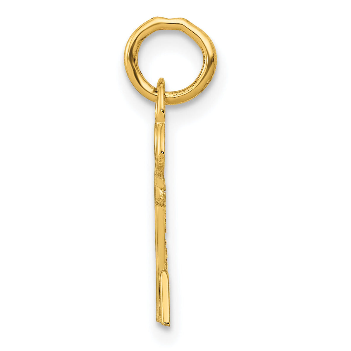14k Key Letter A Initial Charm-K3442A