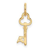 14k Key Letter A Initial Charm-K3442A