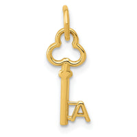 14k Key Letter A Initial Charm-K3442A