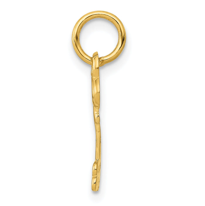14k Key Letter B Initial Charm-K3442B