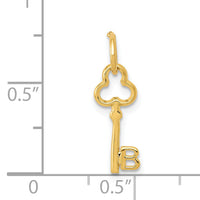 14k Key Letter B Initial Charm-K3442B