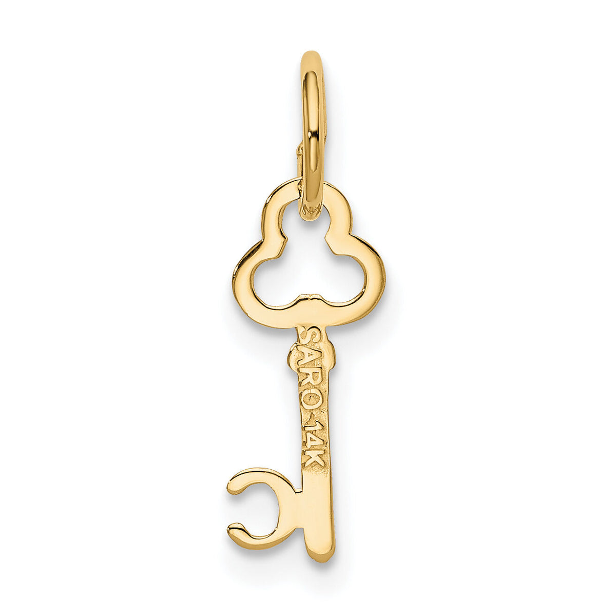 14k Key Letter C Initial Charm-K3442C