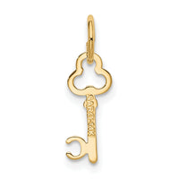 14k Key Letter C Initial Charm-K3442C