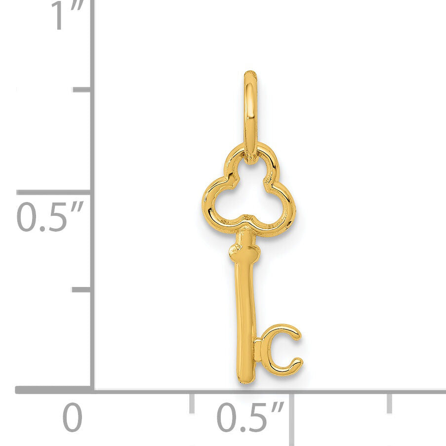 14k Key Letter C Initial Charm-K3442C