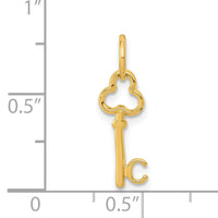 14k Key Letter C Initial Charm-K3442C