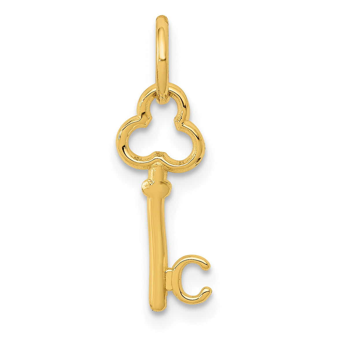 14k Key Letter C Initial Charm-K3442C