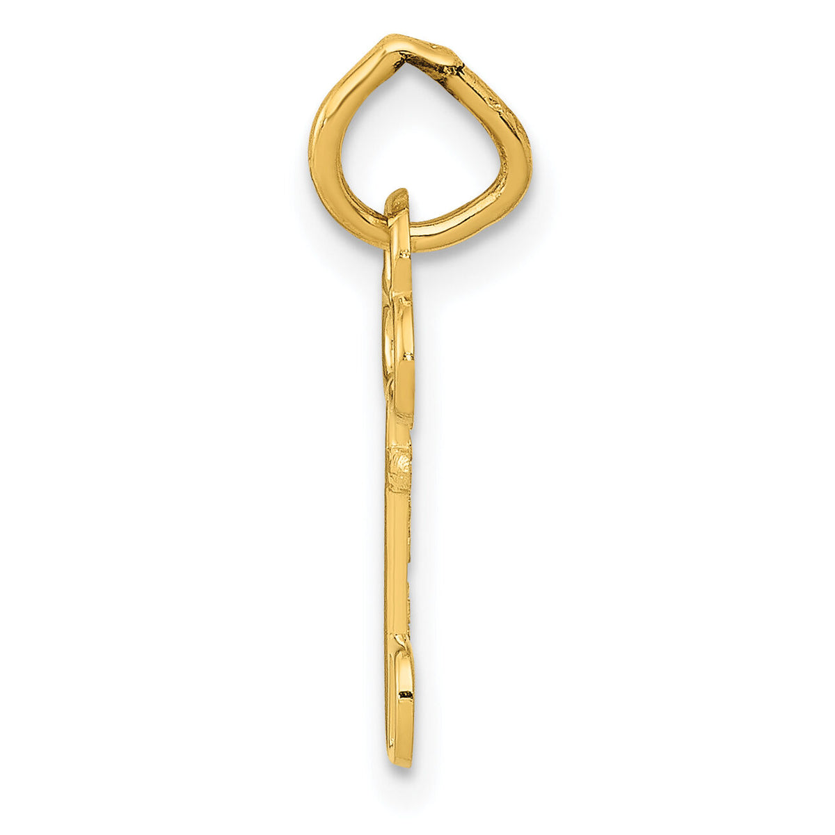 14k Key Letter D Initial Charm-K3442D