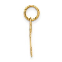 14k Key Letter E Initial Charm-K3442E