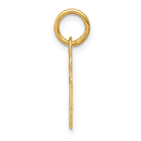 14k Key Letter F Initial Charm-K3442F