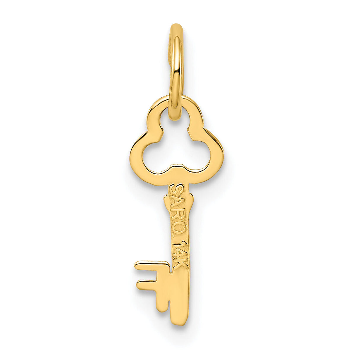 14k Key Letter F Initial Charm-K3442F
