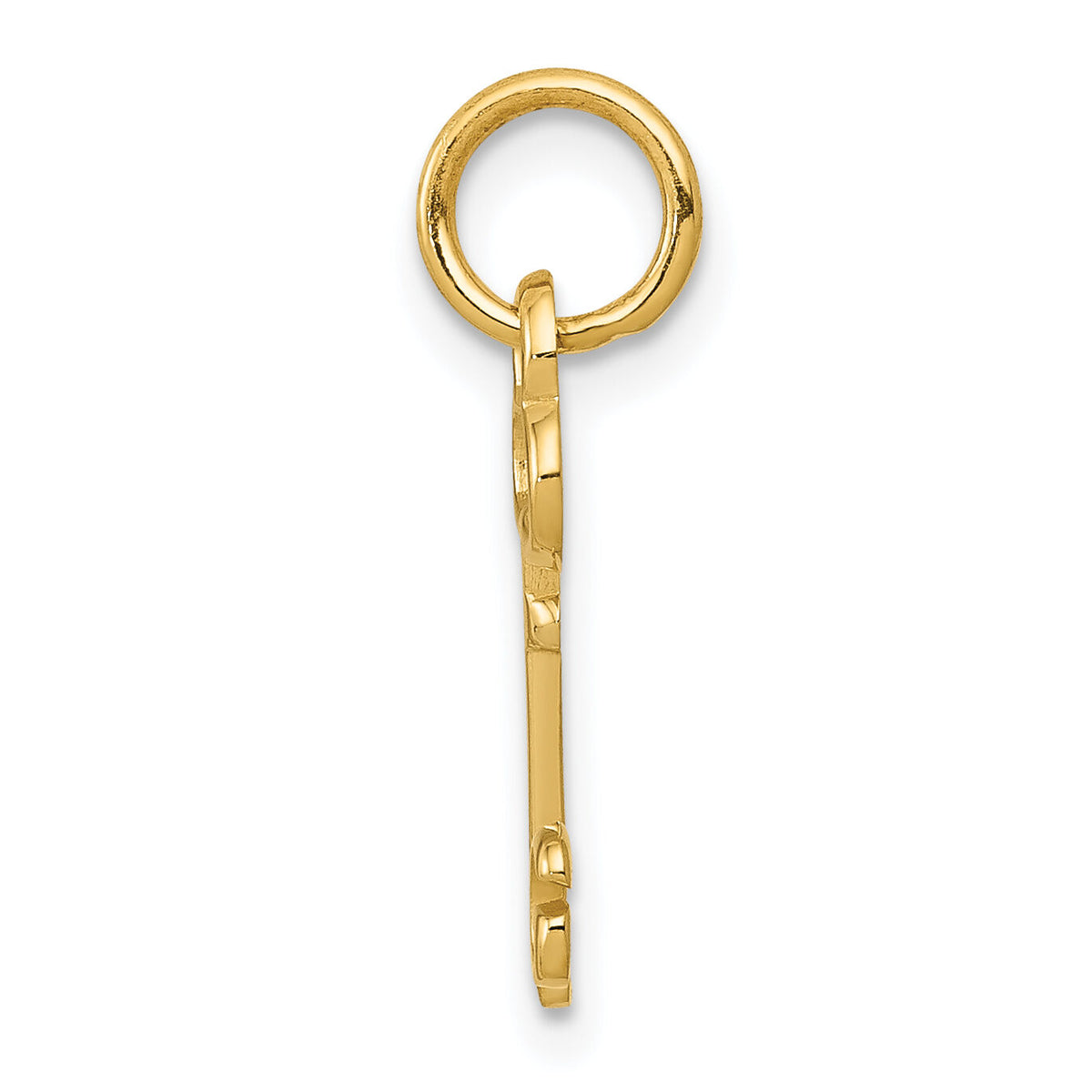 14k Key Letter G Initial Charm-K3442G