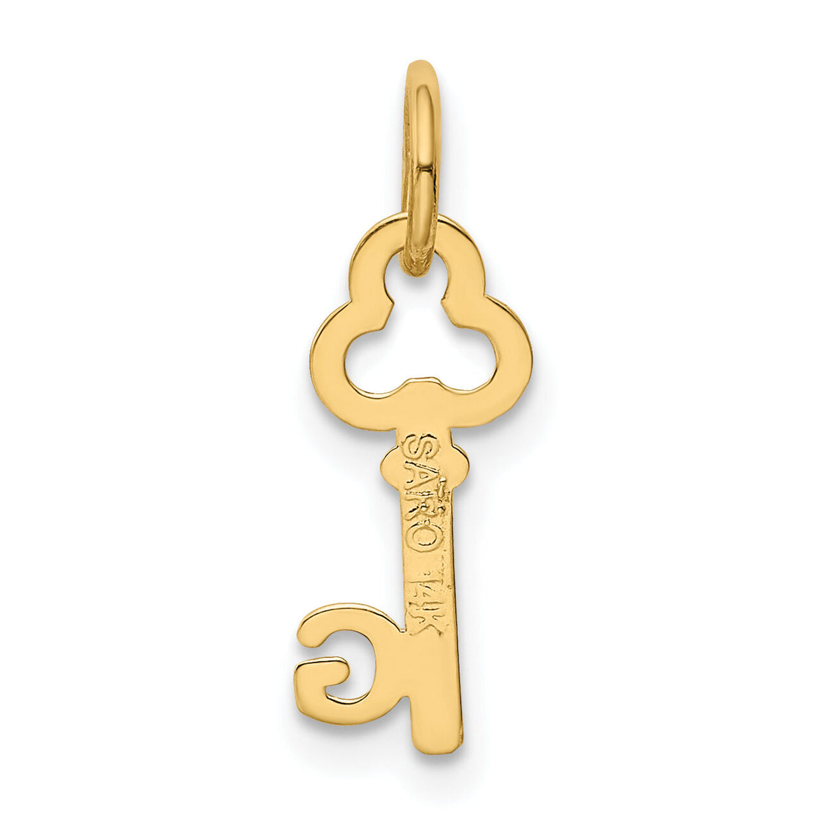 14k Key Letter G Initial Charm-K3442G